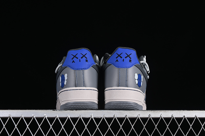 Kaws Nike Air Force 1 '07 Low Grey/Black/Blue 7