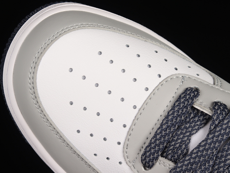 Air Force 1 Low 07 Light Grey/Navy Blue 3