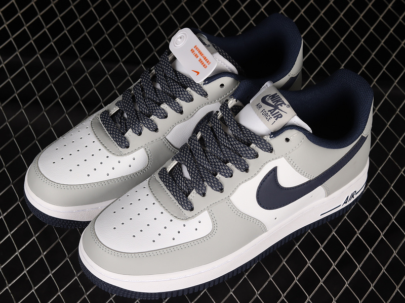 Air Force 1 Low 07 Light Grey/Navy Blue 11