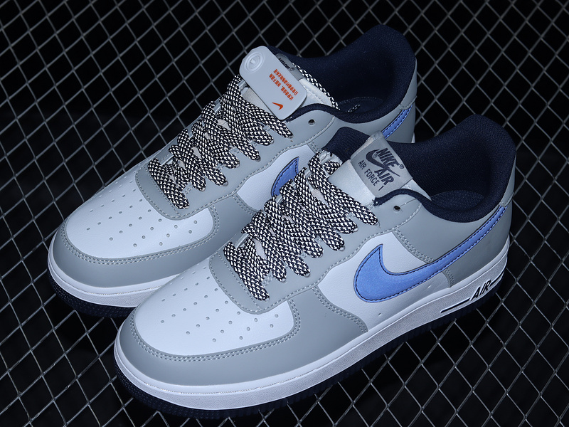 Air Force 1 Low 07 Light Grey/Navy Blue 15