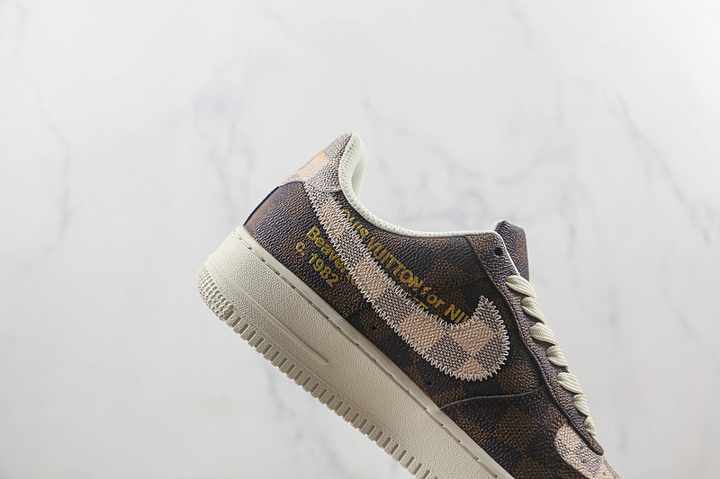 L*V X Air Force 1 Low 07 Dark Brown/White/Grey 7