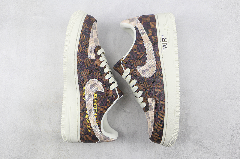 L*V X Air Force 1 Low 07 Dark Brown/White/Grey 9