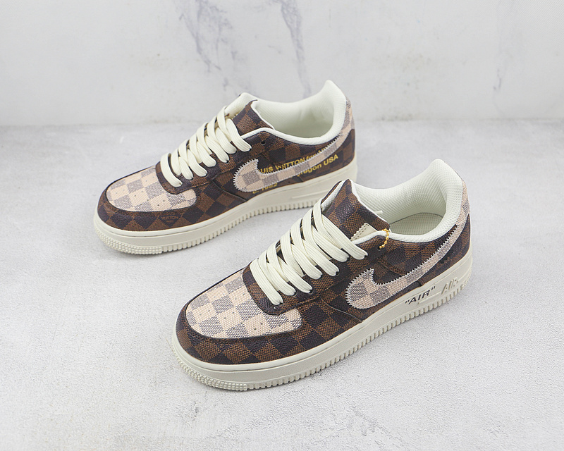 L*V X Air Force 1 Low 07 Dark Brown/White/Grey 11