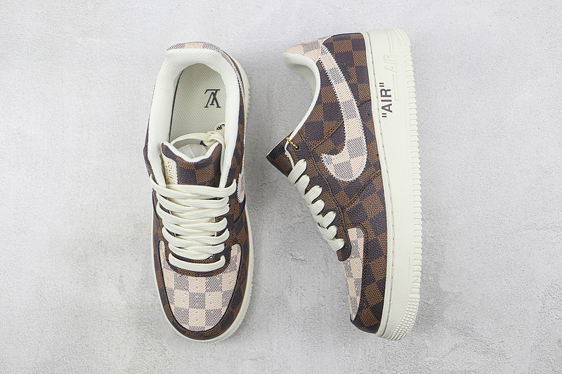 L*V X Air Force 1 Low 07 Dark Brown/White/Grey 17