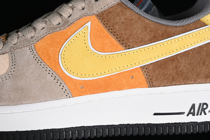 Nike Air Force 1 '07 Low White/Yellow/Black/Orange/Grey 15