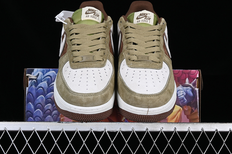 Nike Air Force 1 '07 Low White/Grey/Brown/Green 3