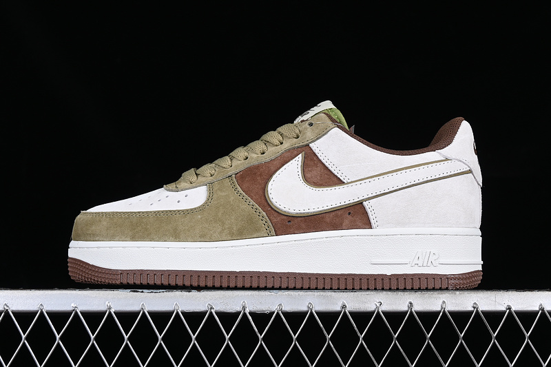 Nike Air Force 1 '07 Low White/Grey/Brown/Green 9