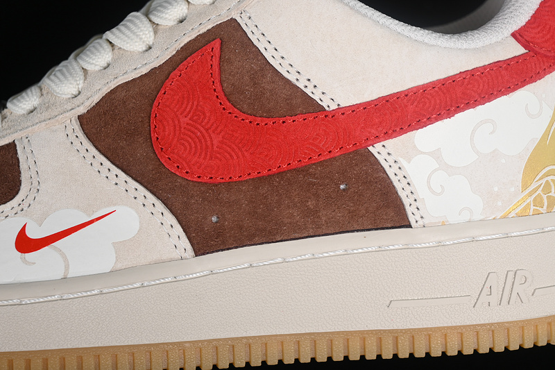 Nike Air Force 1 '07 Low Grey/Brown/Red 9