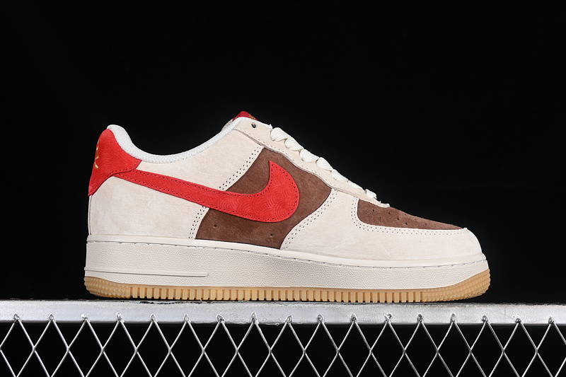 Nike Air Force 1 '07 Low Grey/Brown/Red 19