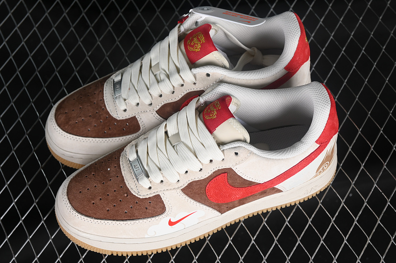 Nike Air Force 1 '07 Low Grey/Brown/Red 27