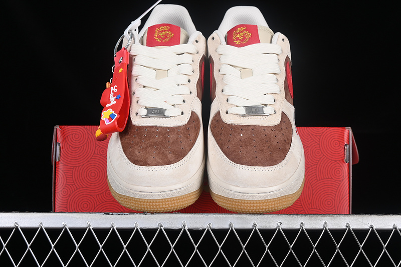 Nike Air Force 1 '07 Low Grey/Brown/Red 31