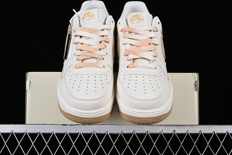 Fat Joe Nike Air Force 1 '07 Low Off White/Gold 5