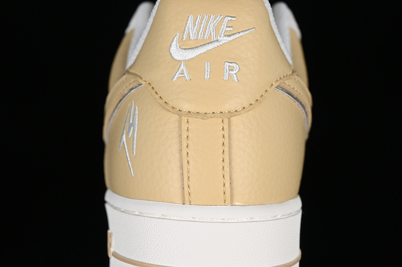 Fat Joe Nike Air Force 1 '07 Low Off White/Gold 17