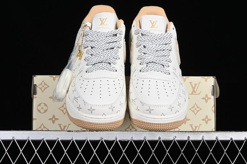 Louis Vuitton Nike Air Force 1 '07 Low White/Grey/Green 29