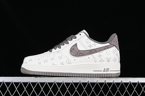 Louis Vuitton Nike Air Force 1 '07 Low White/Brown/Grey 21