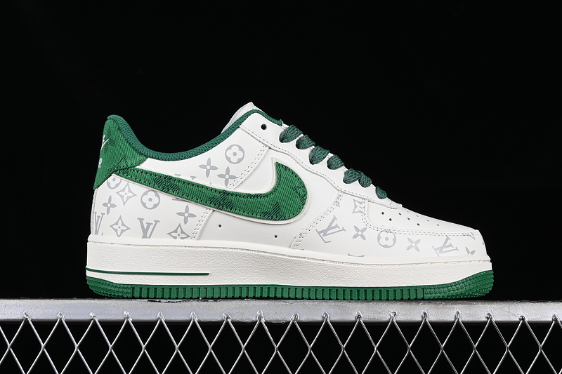 Louis Vuitton Nike Air Force 1 '07 Low White/Green/Grey 21