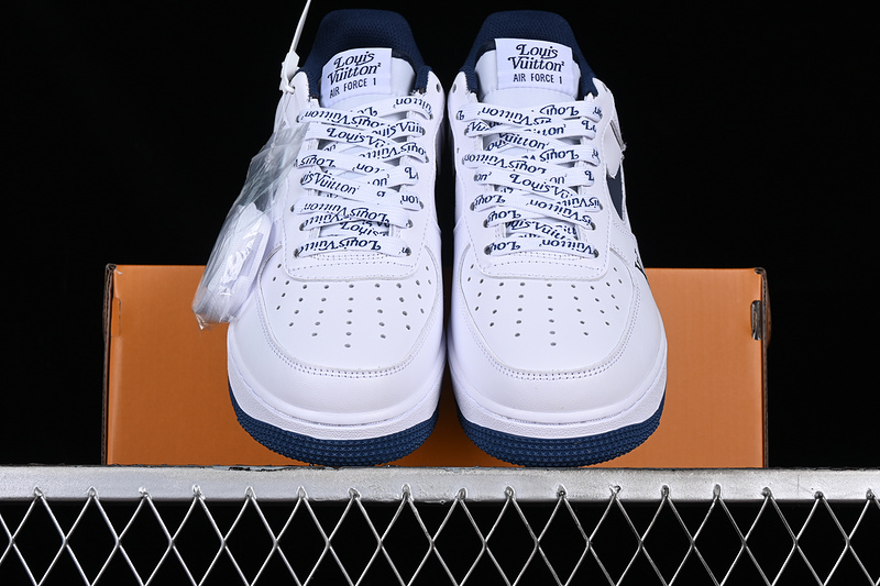 Louis Vuitton Nike Air Force 1 '07 Low White/Blue 25