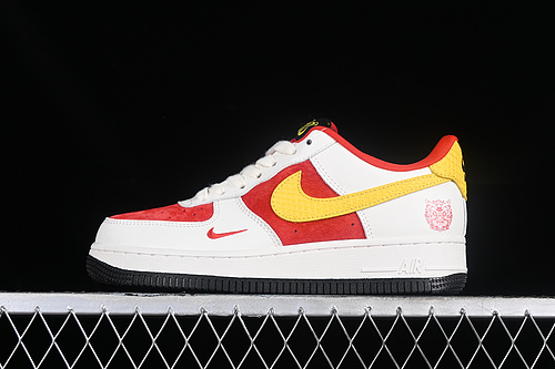 Nike Air Force 1 '07 Low White/Red/Yellow 7