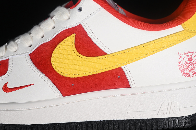 Nike Air Force 1 '07 Low White/Red/Yellow 9