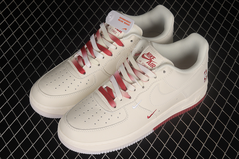 Air Force 1 Low 07 Nba Beige/Beige/Red 7