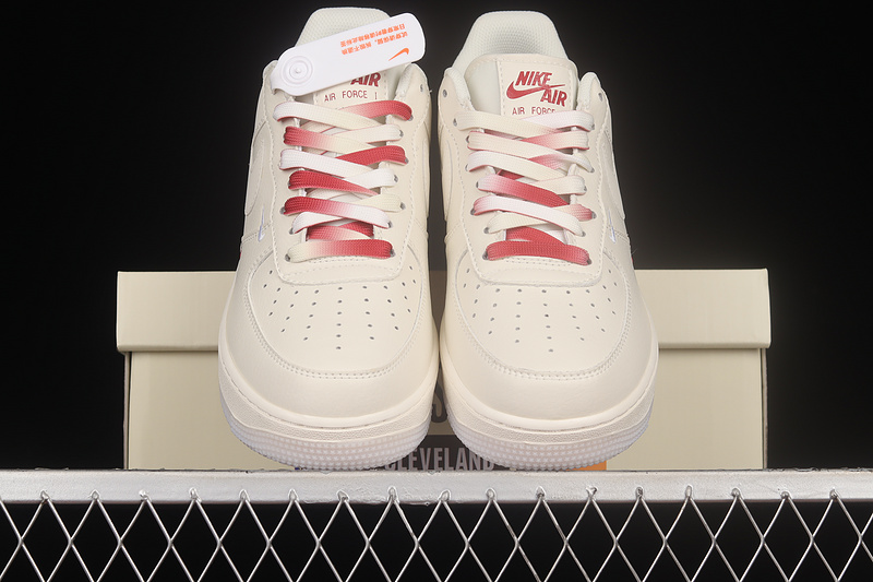 Air Force 1 Low 07 Nba Beige/Beige/Red 11