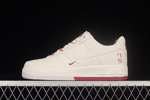 Air Force 1 Low 07 Nba Beige/Beige/Red 19