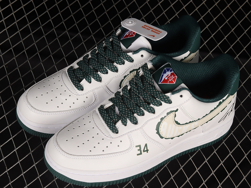 Air Force 1 Low 07 White/Dark Green/White 5