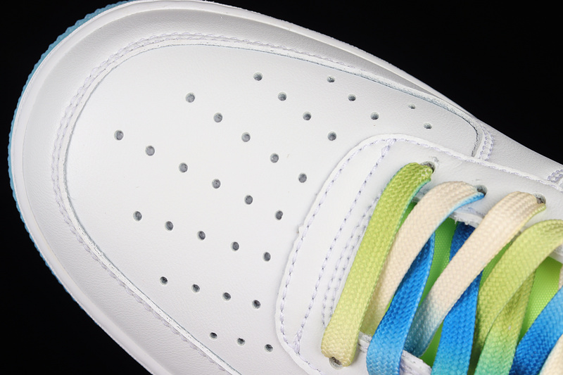 Air Force 1 Low 07 Su19 White/Fluorescent Green-Blue 9