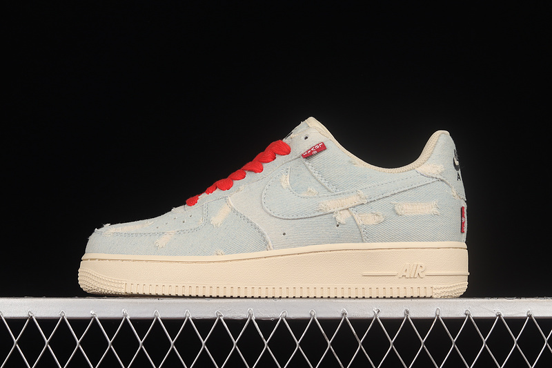 Levi's X Nike Air Force 1 '07 Low Beige/Blue/Beige 25