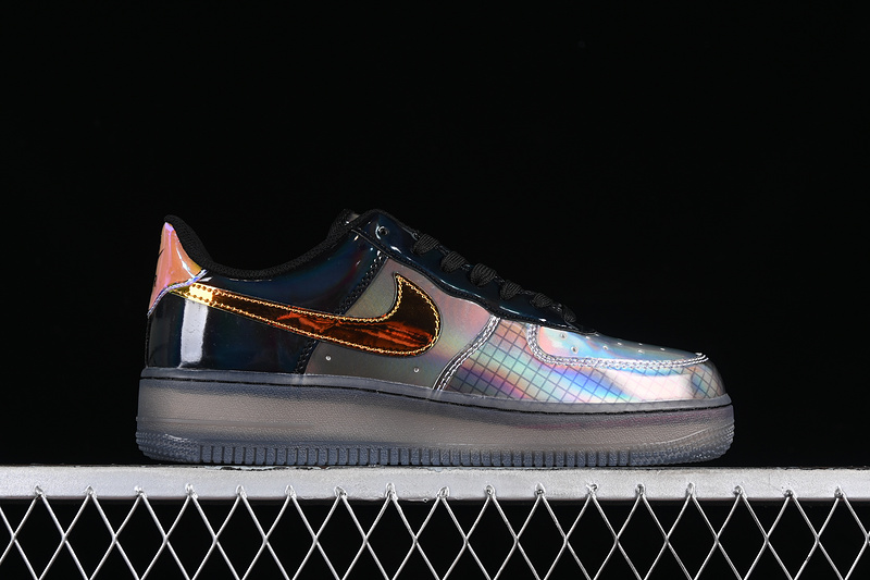 Nike Air Force 1 '07 Low Night Elves Black/Silver/Grey/Orange 7