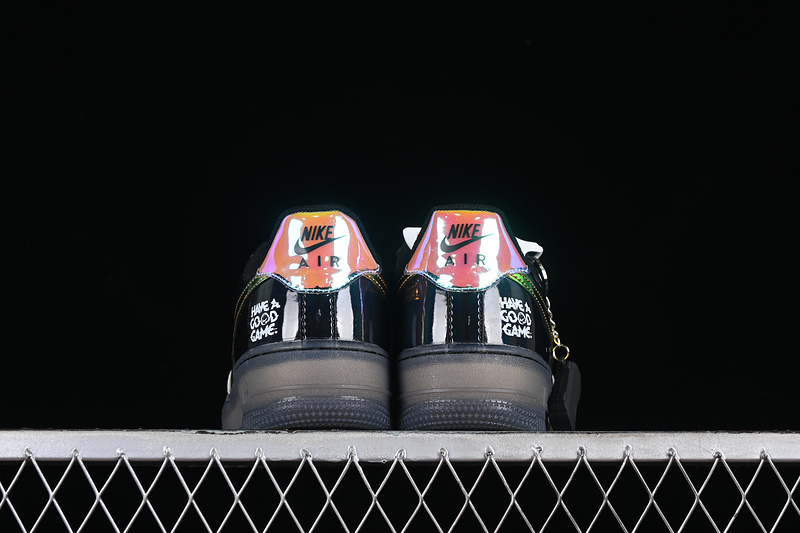 Nike Air Force 1 '07 Low Night Elves Black/Silver/Grey/Orange 21