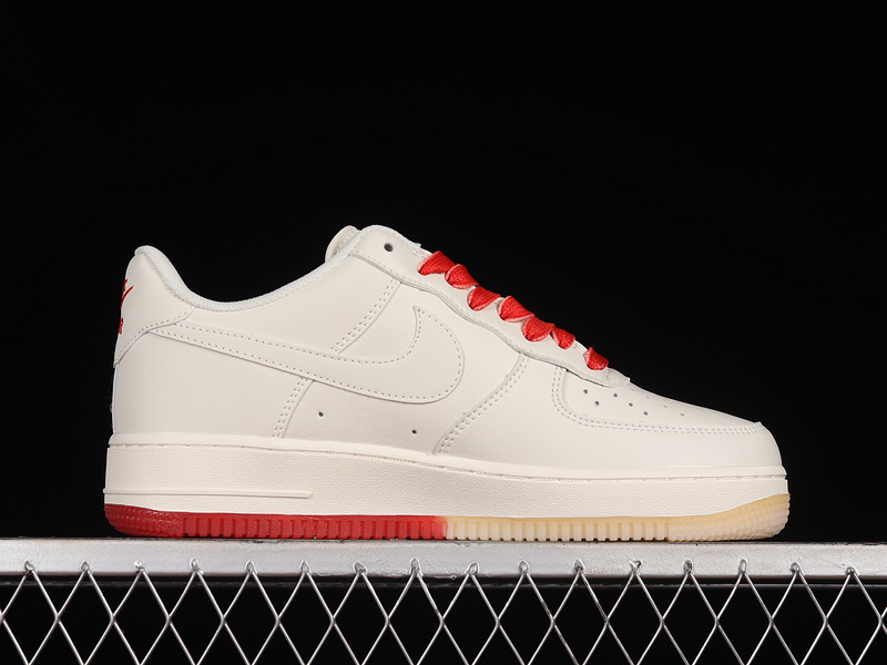 Air Force 1 Low 07 Beige/Red/Beige 21