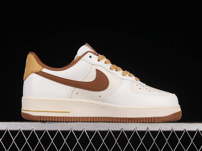 Air Force 1 Low White/Purple/Brown 5