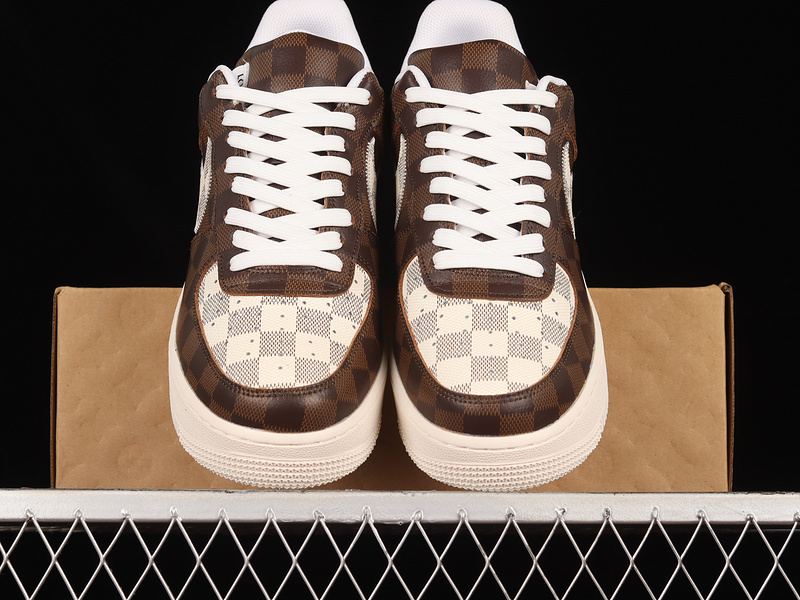 L*V X Air Force 1 Low Brown/Beige/White 5