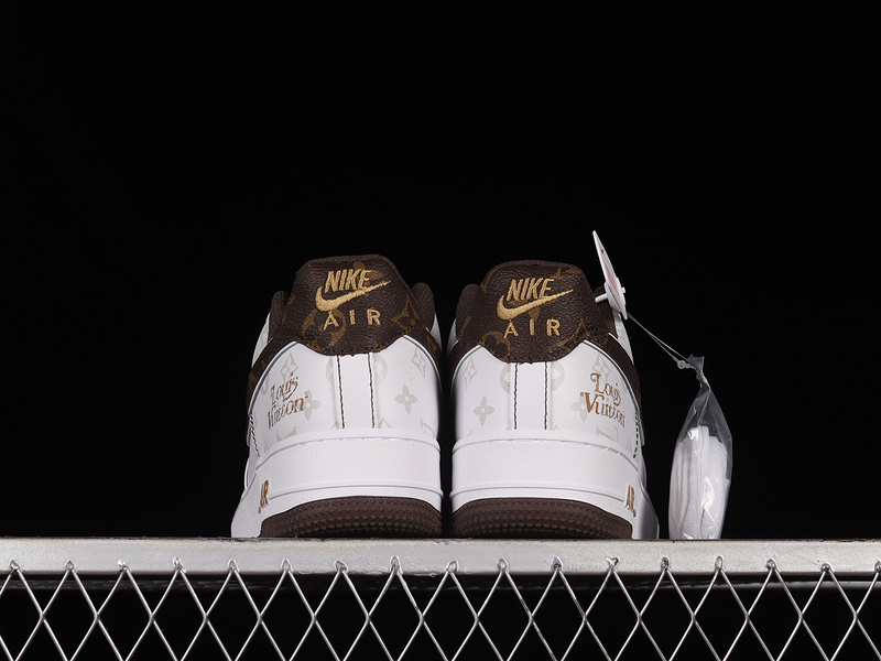 L*V X Nike Air Force 1 '07 Low White/Brown/White 3