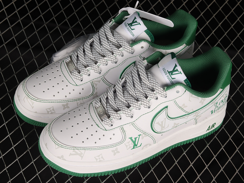 L*V X Air Force 1 Low 07 White/Green/Light Grey 19