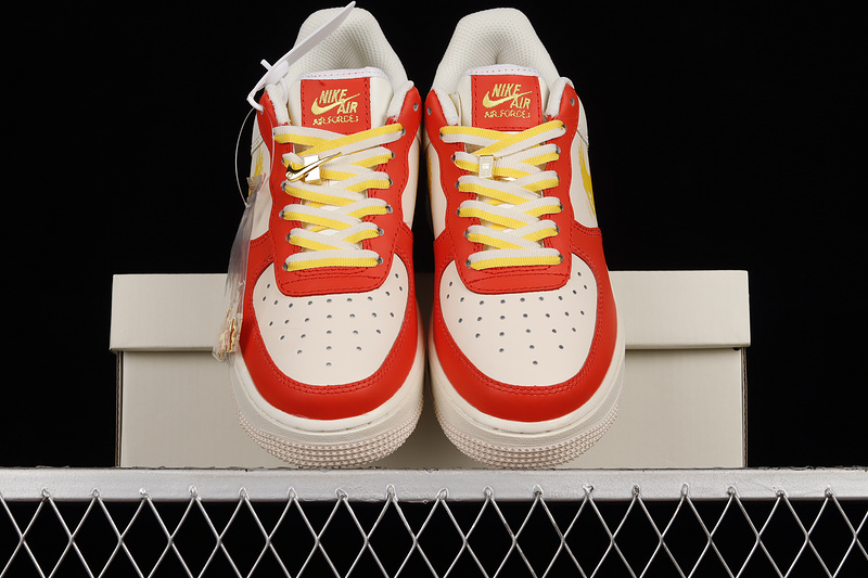 Air Force 1 Low 07 Beige/Red/Gold 23