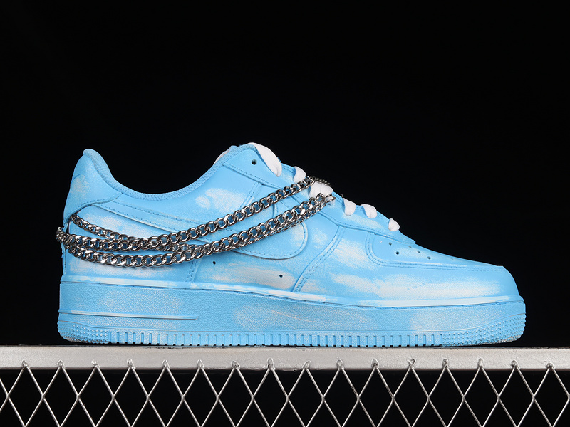 Air Force 1 Low 07 Blue/White/Silver 5