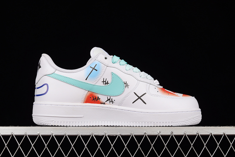 Air Force 1 Low 07 White/Multi-Color/Sky Blue 11