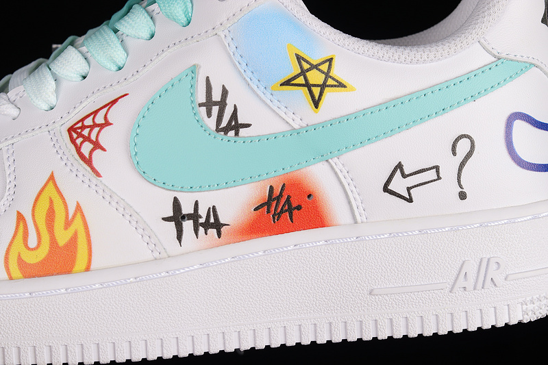 Air Force 1 Low 07 White/Multi-Color/Sky Blue 17