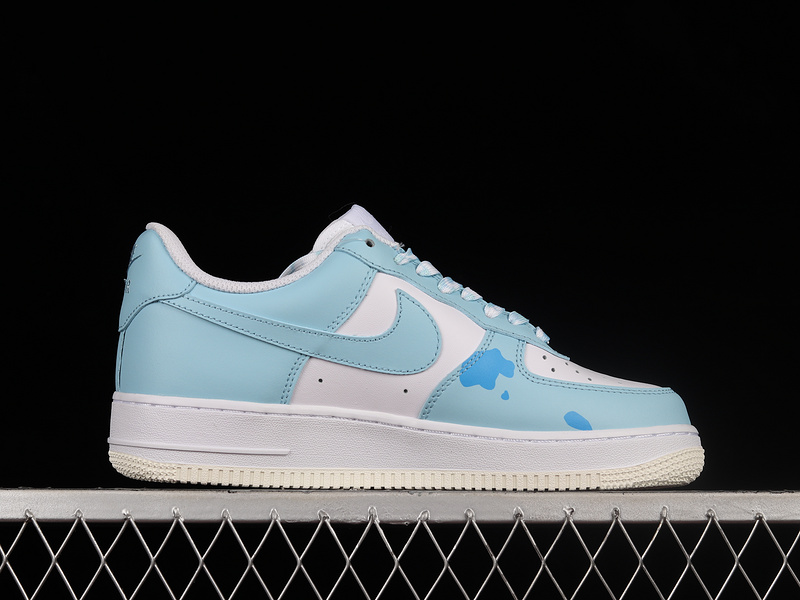 Air Force 1 Mid White/Ice Blue-White 25