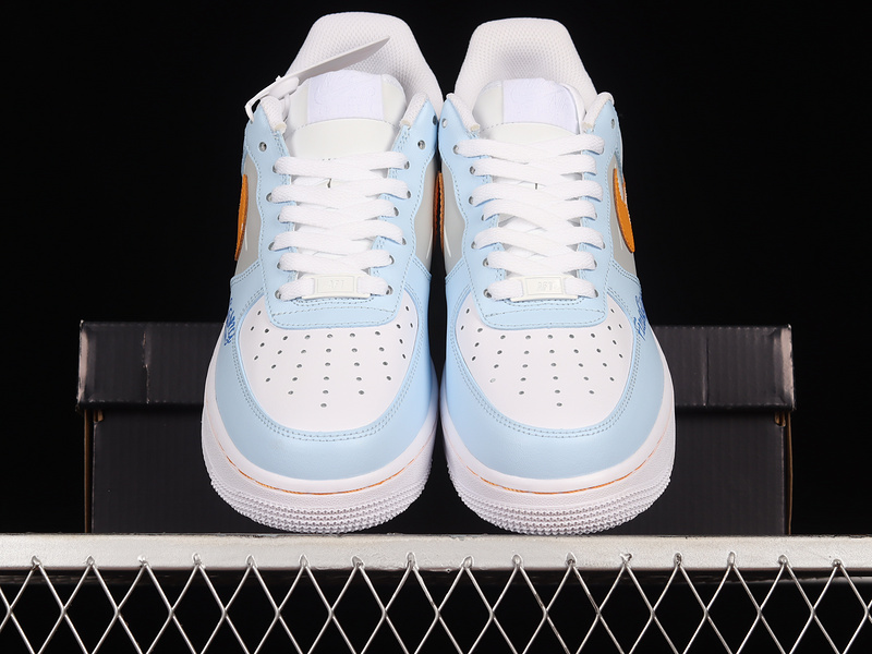 Air Force 1 Low 07 Light Blue/Orange/White 5