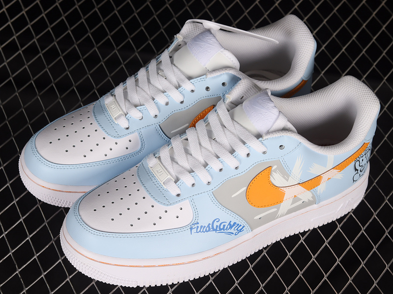 Air Force 1 Low 07 Light Blue/Orange/White 7