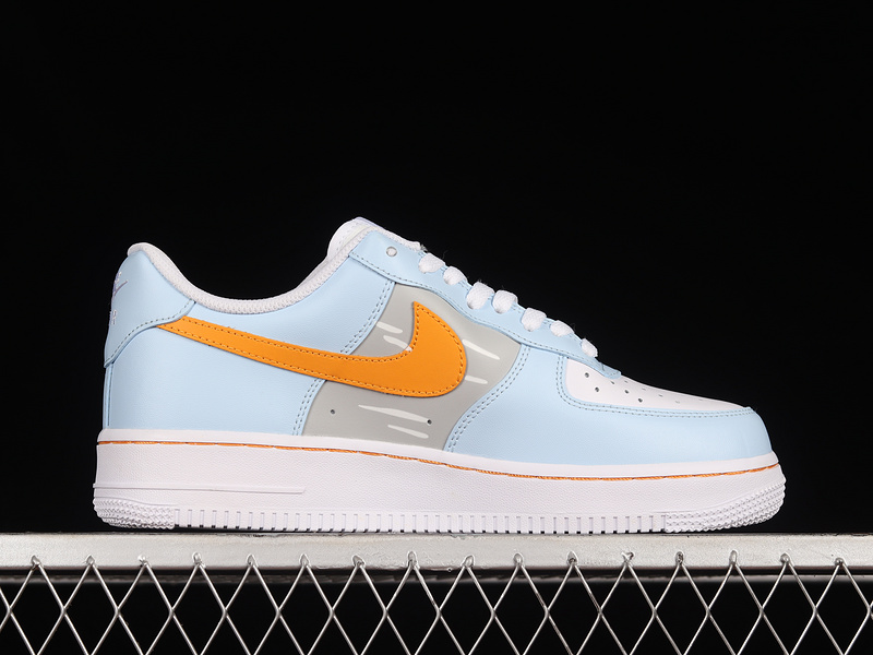 Air Force 1 Low 07 Light Blue/Orange/White 27