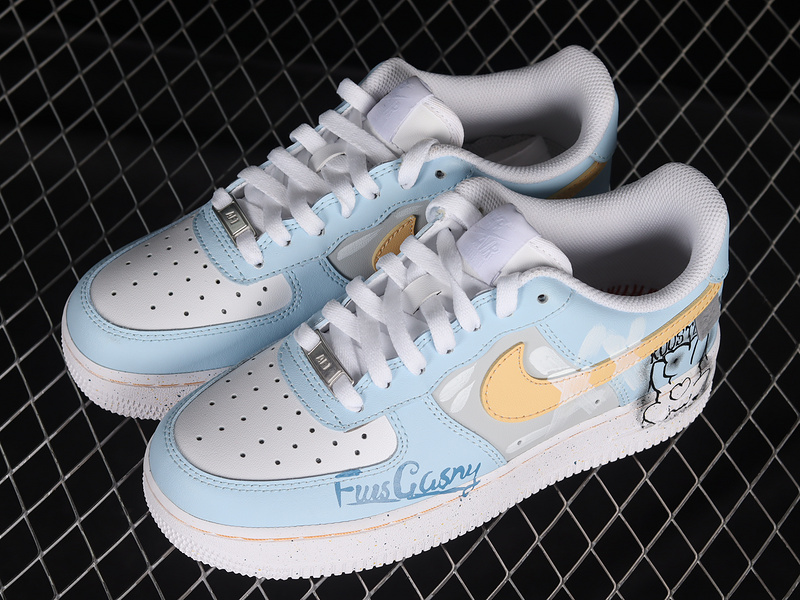 Air Force 1 Low 07 Light Blue/Grey/Yellow 3