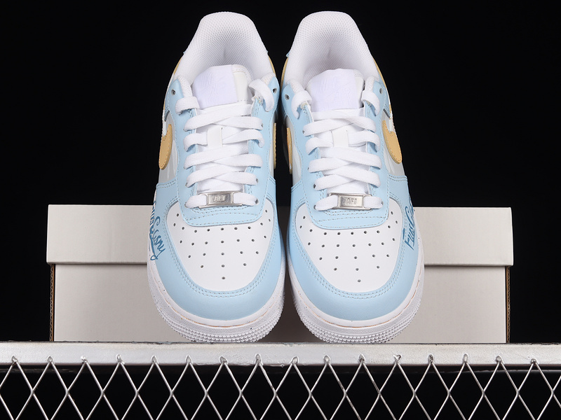 Air Force 1 Low 07 Light Blue/Grey/Yellow 17