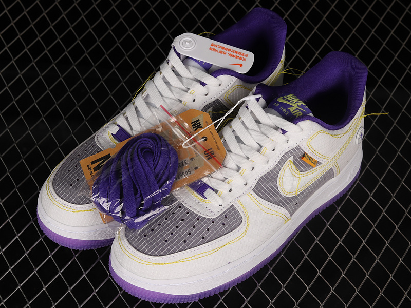 Air Force 1 Low 07 Court Purple/White/Opti Yellow 5