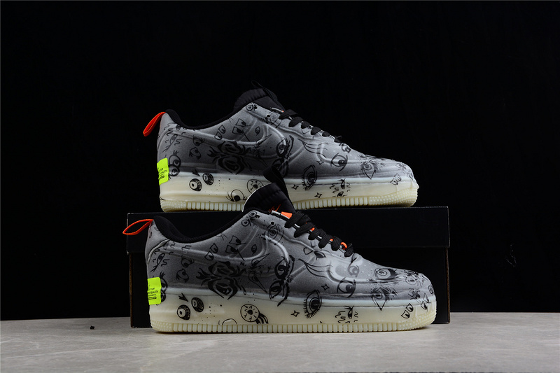 Air Force 1 Experimental Halloween Black/Black/Starfish/White 5