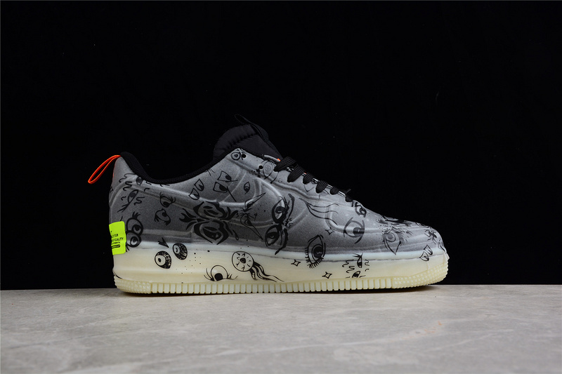 Air Force 1 Experimental Halloween Black/Black/Starfish/White 11