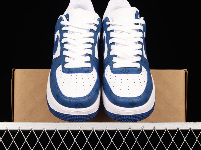 L*V X Air Force 1 Low White/Dark Blue/White 7